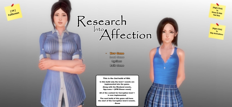 Research Into Affection - Version: 0.6.12f (Ongoing)